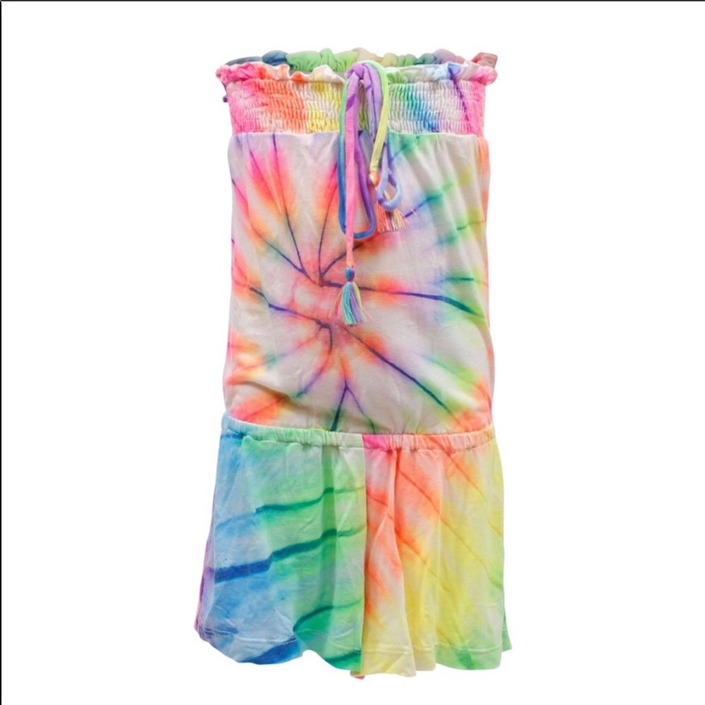 Flowers by Zoe neon tie dye romper